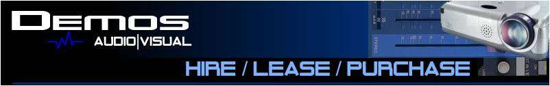 Demos audio visual hire lease purchase